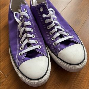 Converse All Stars purple low top sneakers